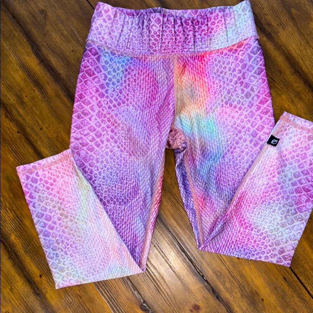 Terez Rainbow Snakeskin Legging Size Small